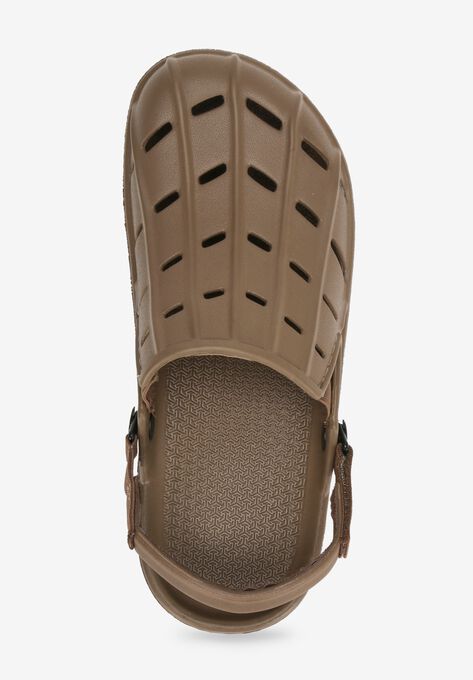 Extra Wide Adjustable Strap Rubber Clog, , alternate image number null