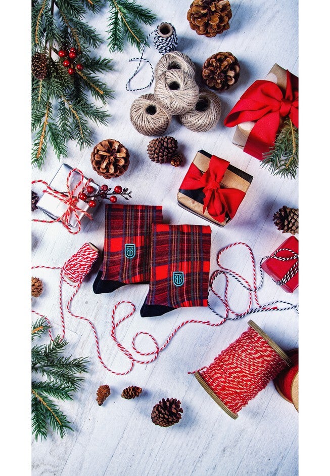 The Red Plaid Socks, , alternate image number null