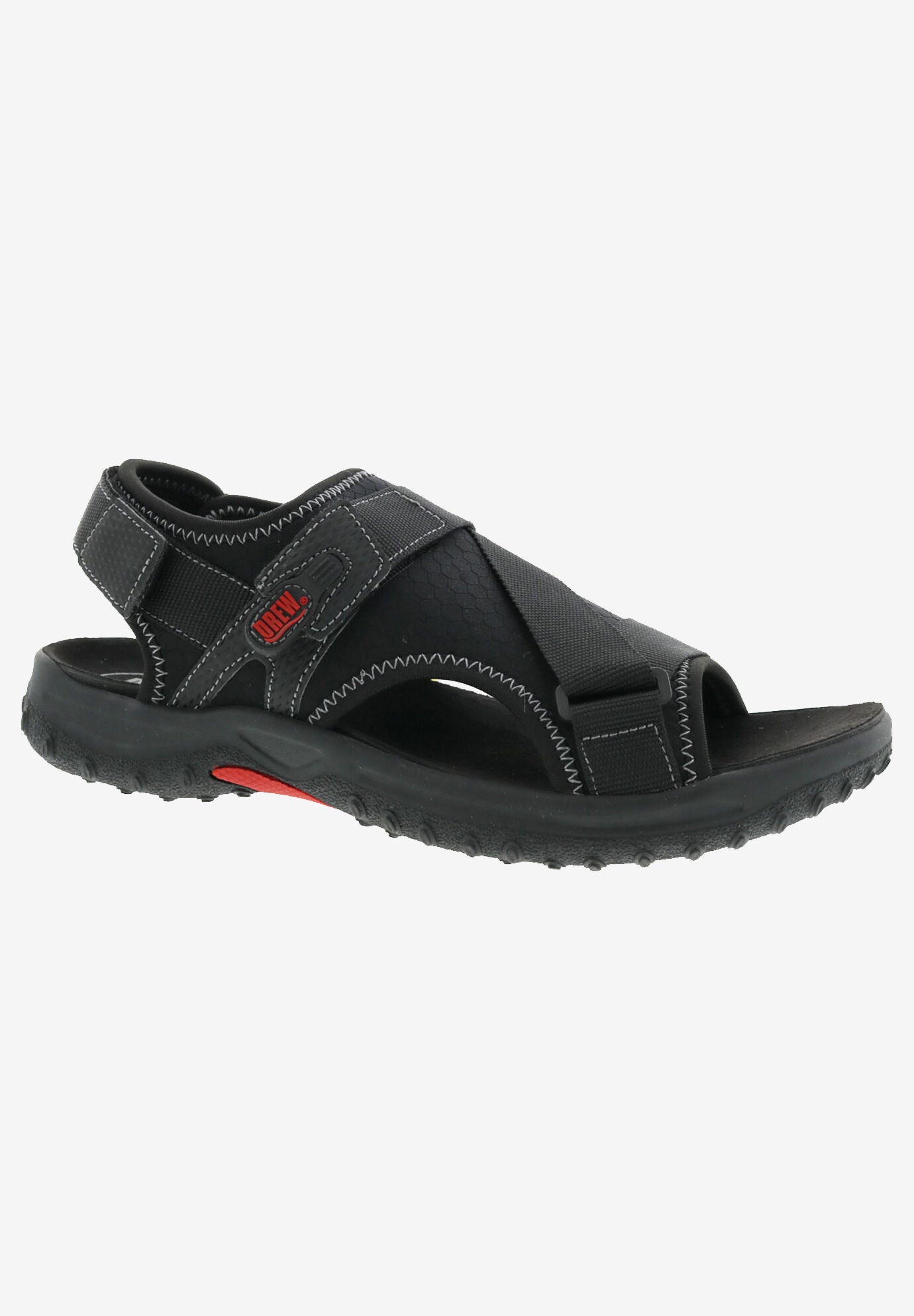 Wander Sandals, BLACK LEATHER COMBO, hi-res image number 0