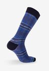 The Blue Plaid Socks, BLUE, hi-res image number 0