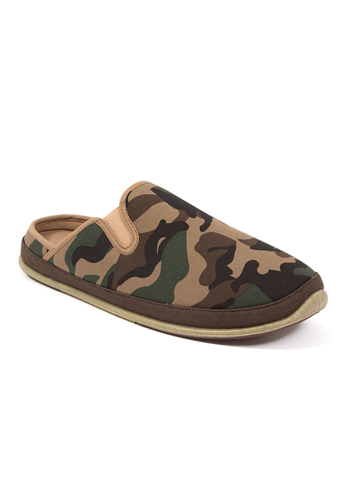 Spike Indoor/Outdoor Slide Slippers, GREEN CAMO, hi-res image number 0
