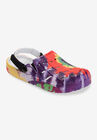 Extra Wide Adjustable Strap Rubber Clog, TIE DYE, hi-res image number null