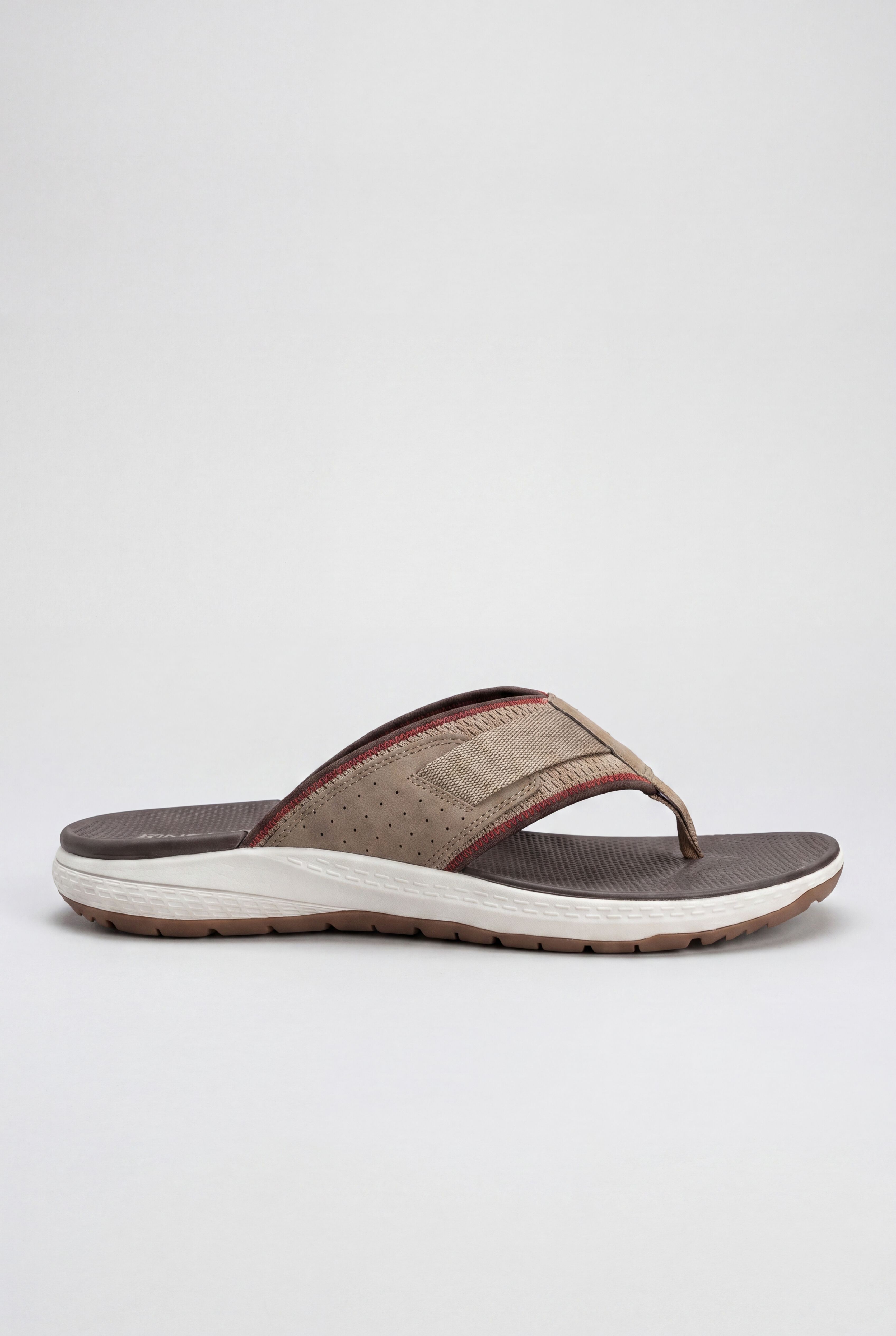 Big and Tall Canvas Flip Flop from KingSize, BROWN, alternate image number 4