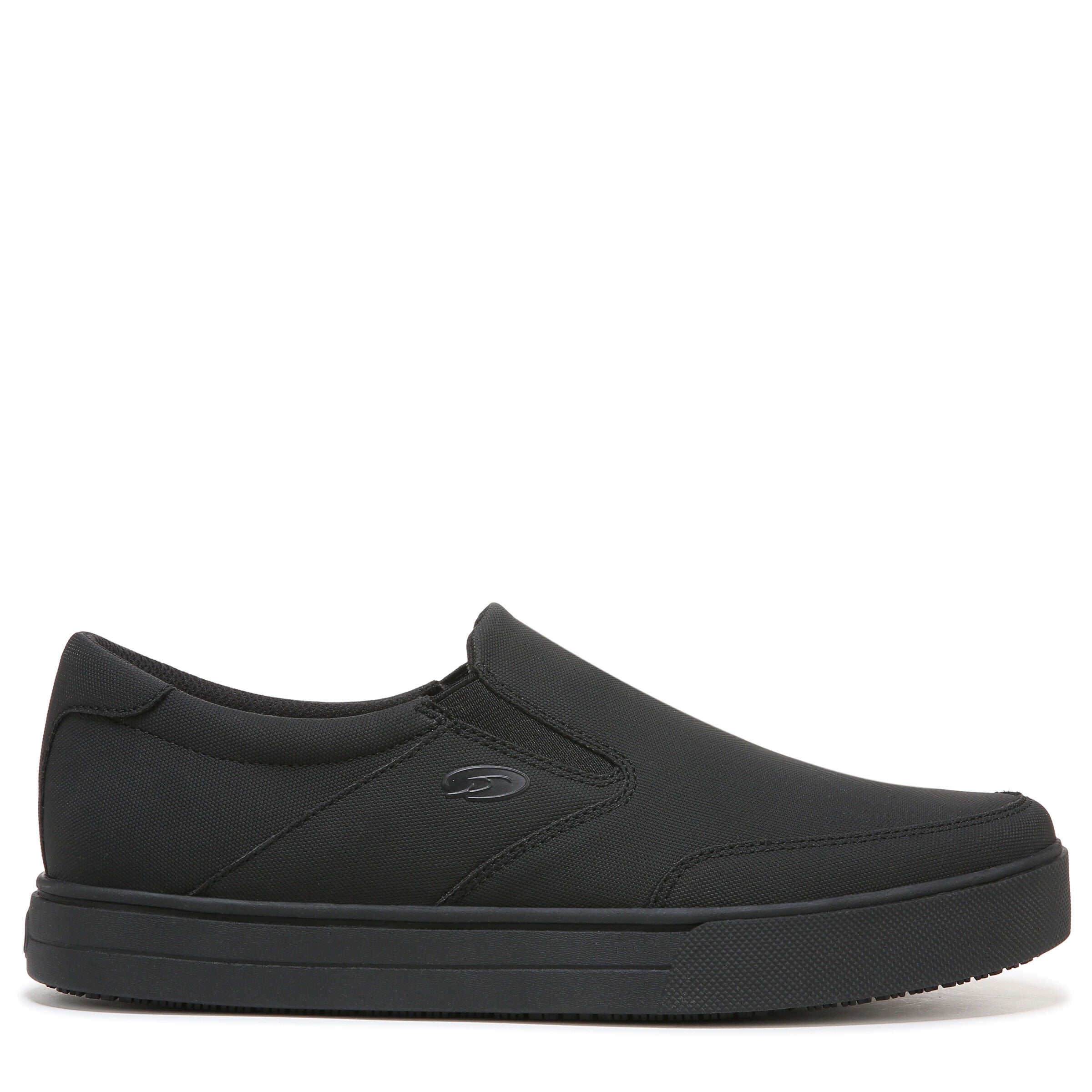 Valiant Slip Resistant Slip On Sneaker, BLACK, alternate image number 3