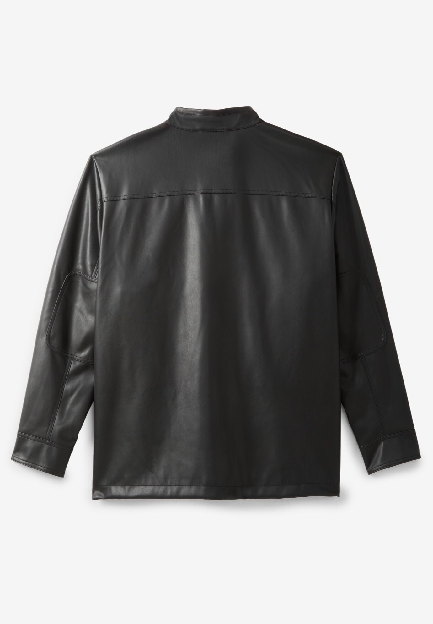 Faux Leather Moto Jacket, , on-hover image number 1