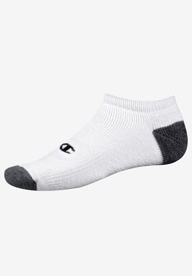 6-Pack No Show Socks by Champion®, WHITE, hi-res image number null