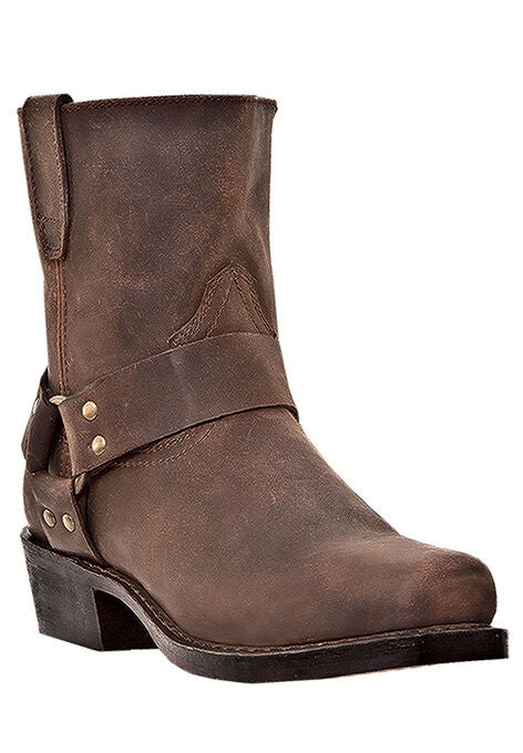 Dingo 7" Harness Side Zip Boots, BROWN, hi-res image number null