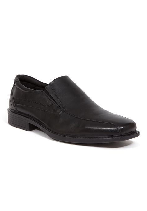 Deer Stags® Noble Runoff Toe Memory Foam Slip-On Classic Dress Loafers, BLACK, hi-res image number null