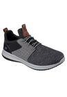 Skechers® Delson-Camben Lightweight Slip-On Sneakers, BLACK, hi-res image number null