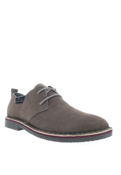 Propet Finn Men'S Suede Oxford Shoes, STONE, hi-res image number null