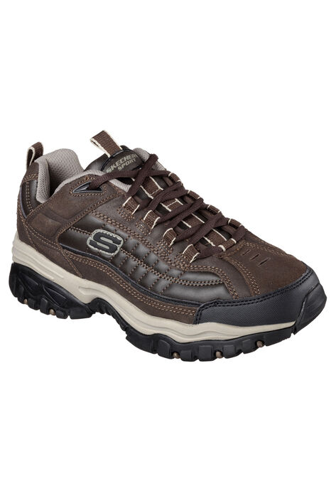 Energy Downforce Lace-Up Sneaker by Skechers®, BROWN, hi-res image number null