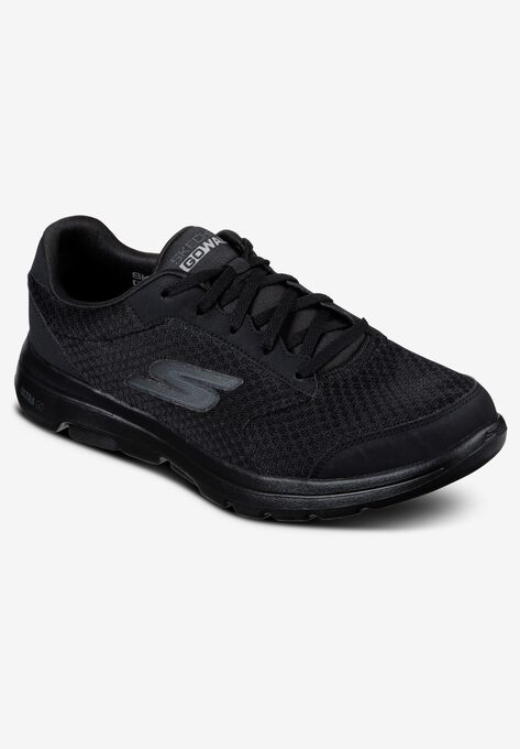 Skechers® Go-Walk™ Lace-Up Sneakers, BLACK, hi-res image number null