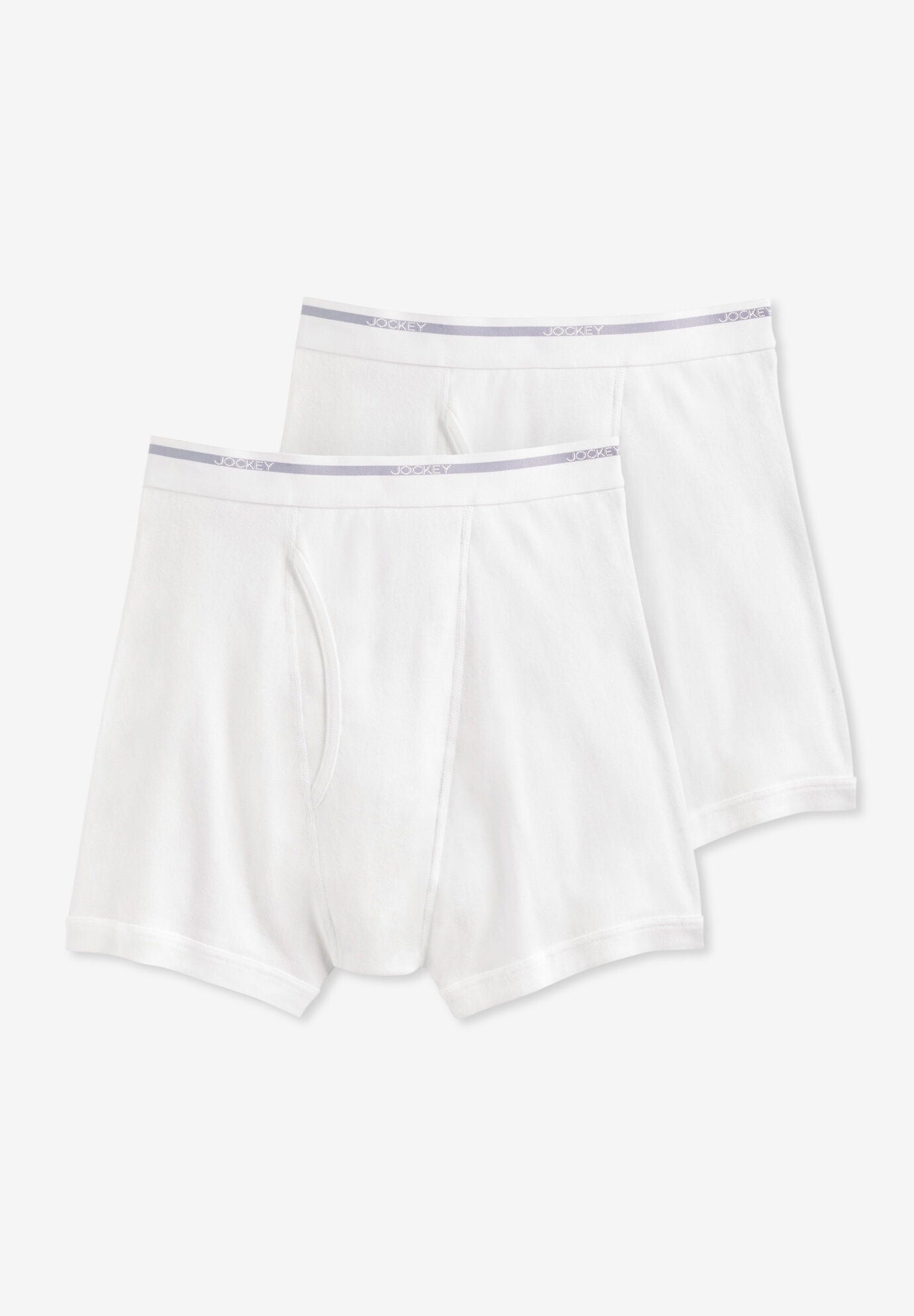 Jockey&reg; Classic Boxer Briefs 2-Pack, WHITE, hi-res image number 0