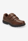 Double Adjustable Strap Comfort Walking Shoe, BROWN, hi-res image number null