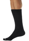 Diabetic Crew Socks with Extra Wide Footbed, BLACK, hi-res image number 0