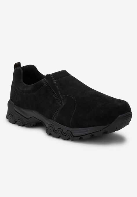 Suede Slip-On Shoes, BLACK, hi-res image number null