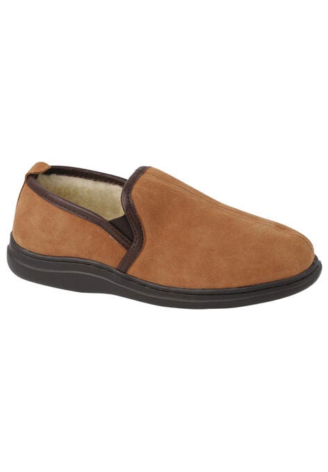 L. B. Evans Klondike Suede Romeo Slipper, SADDLE SUEDE, hi-res image number null
