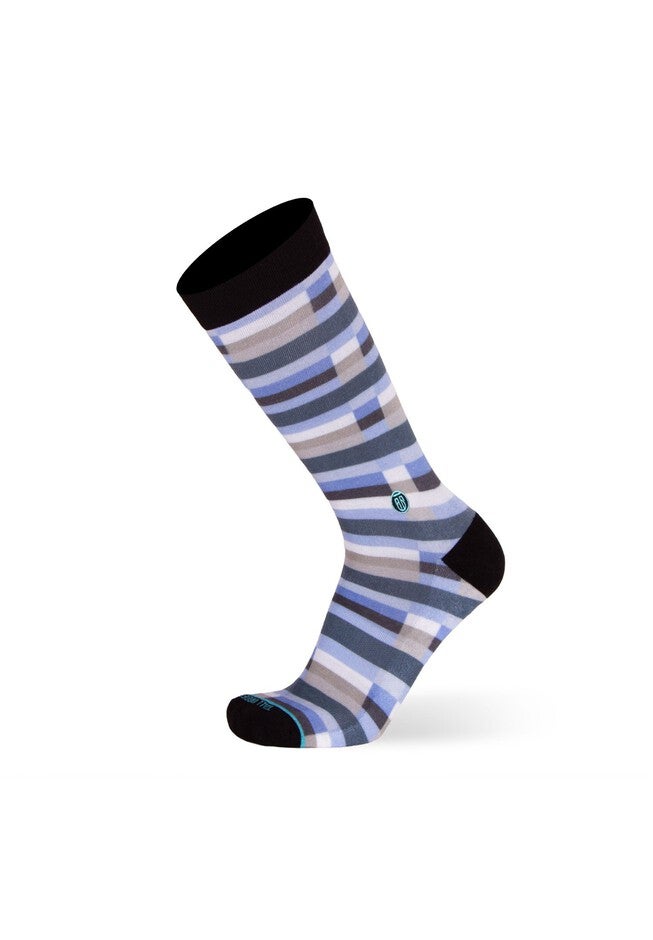 The Blue Cary (Blue Broken Lines) Socks, BLUE, hi-res image number 0