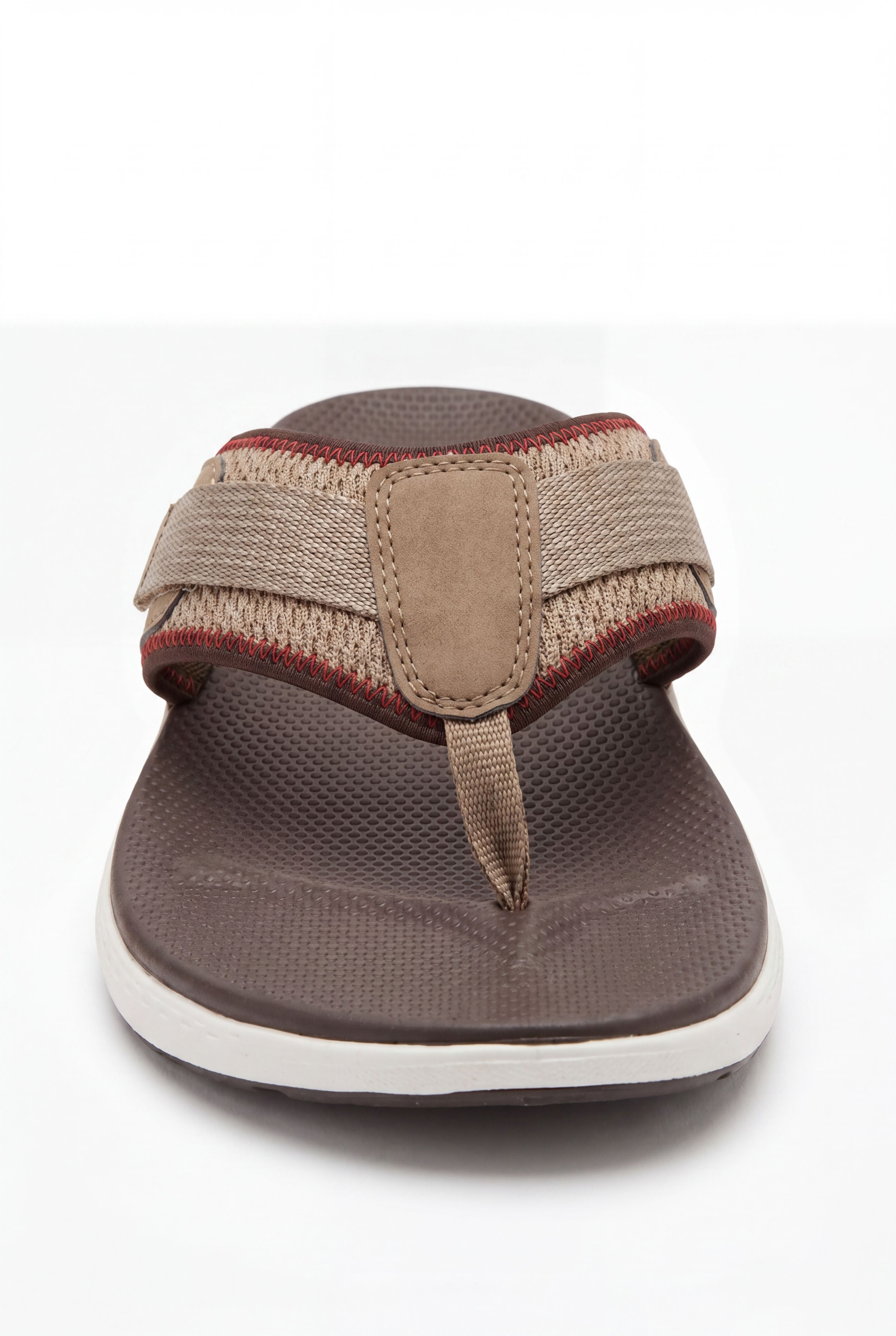 Big and Tall Canvas Flip Flop from KingSize, BROWN, alternate image number 2