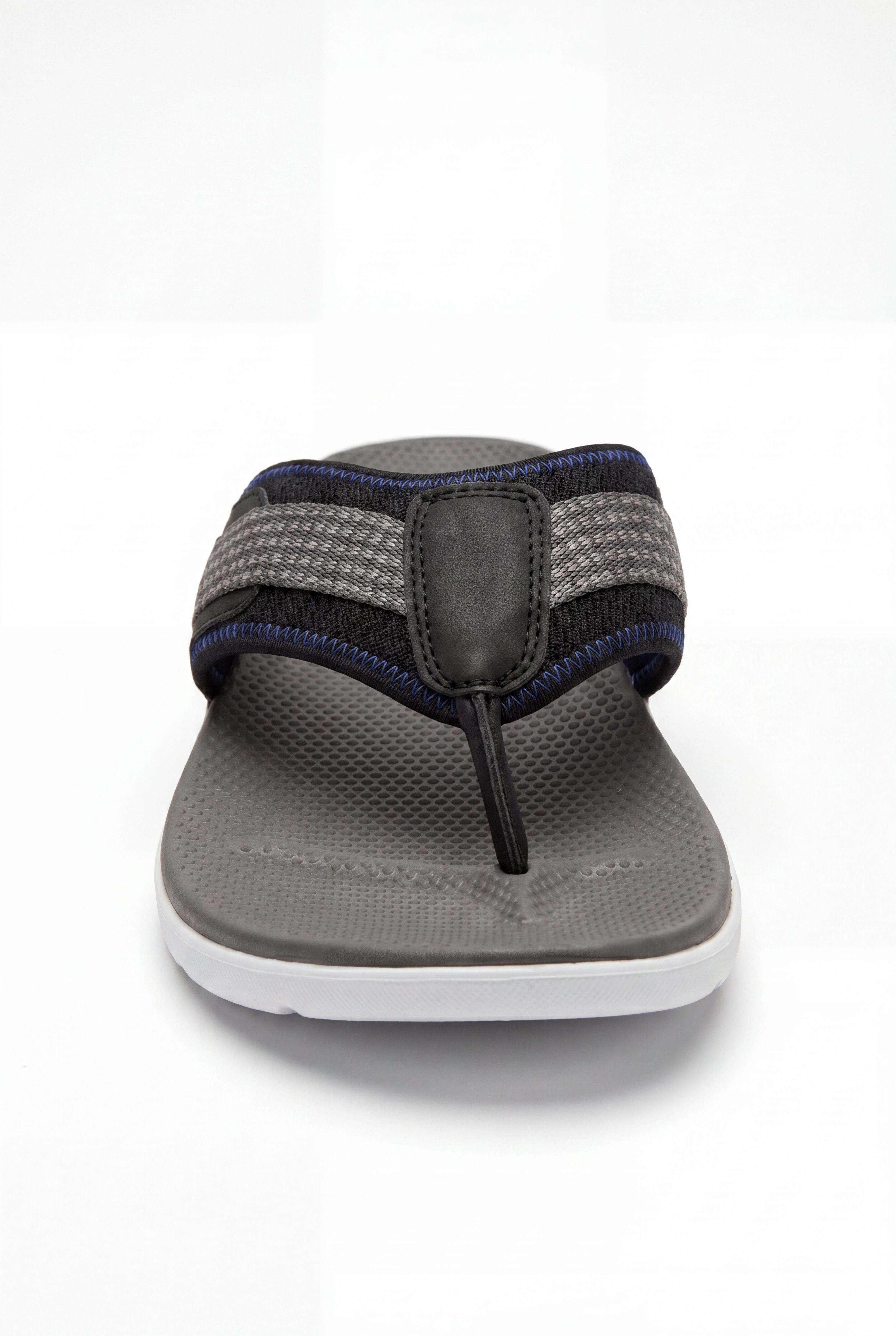 Big and Tall Canvas Flip Flop from KingSize, BLACK, alternate image number 2