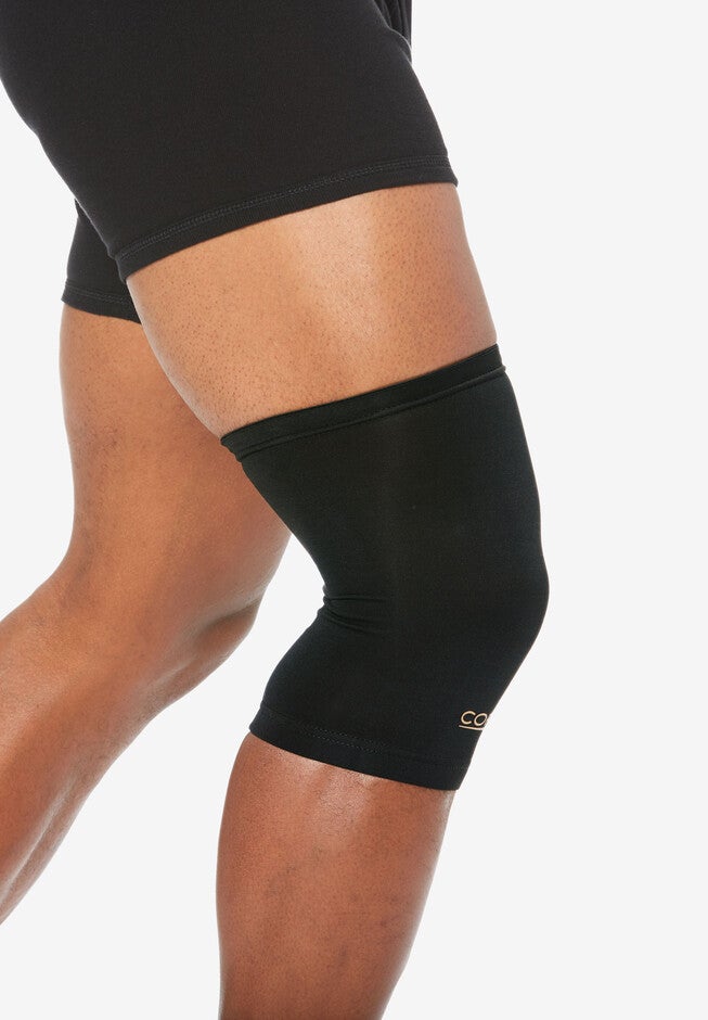 CopperFit Compression Knee Sleeve, BLACK, hi-res image number null