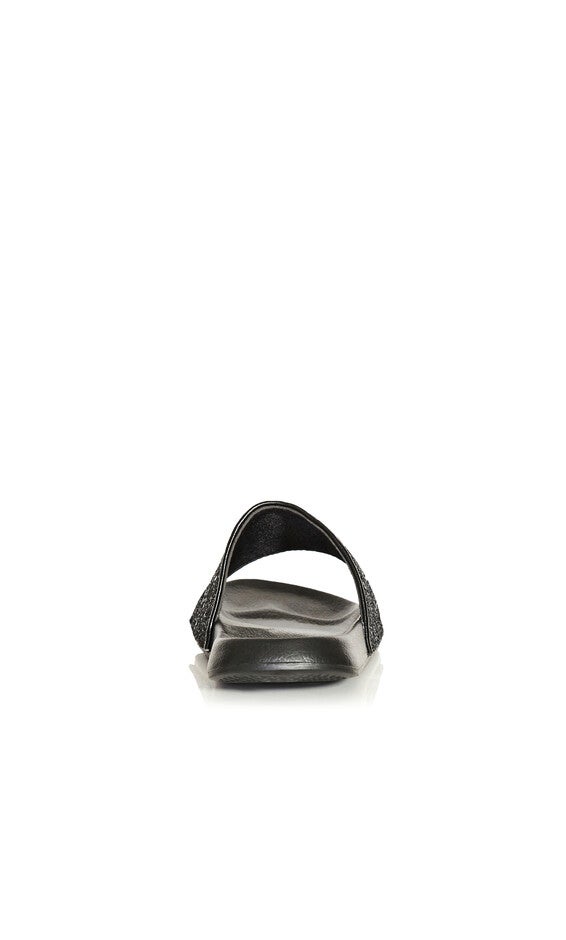 WIDE FIT Sally Sparkle Slide - black, , alternate image number null