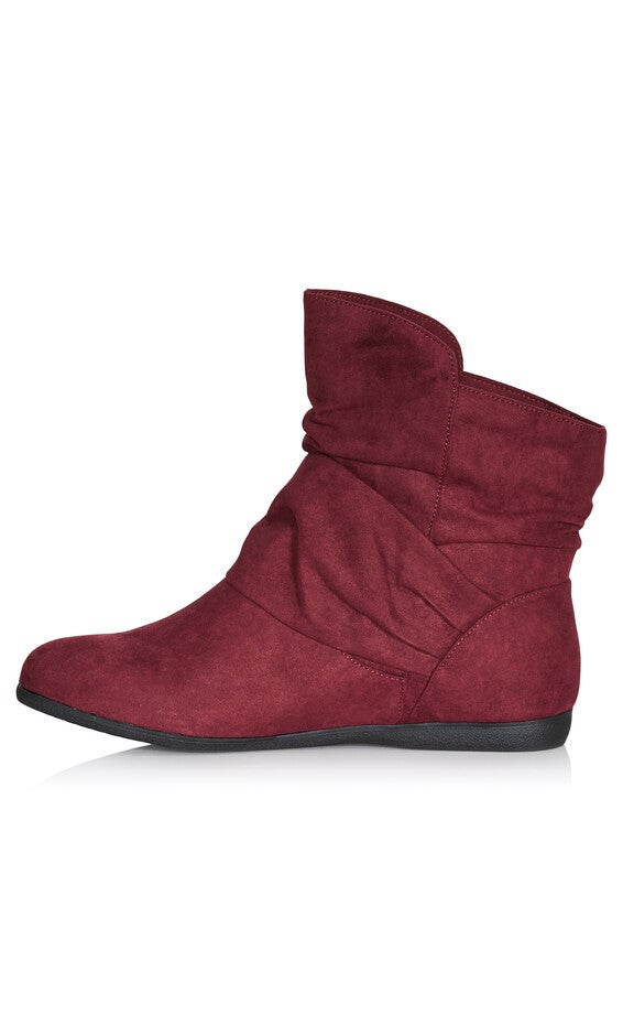 WIDE FIT Serena Ankle Boot - burgundy, , alternate image number null
