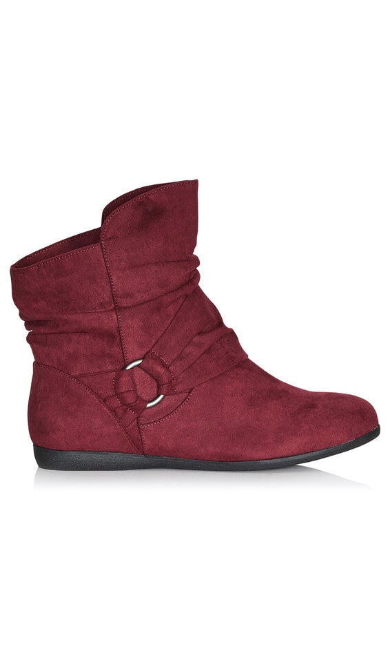 WIDE FIT Serena Ankle Boot - burgundy, , alternate image number null