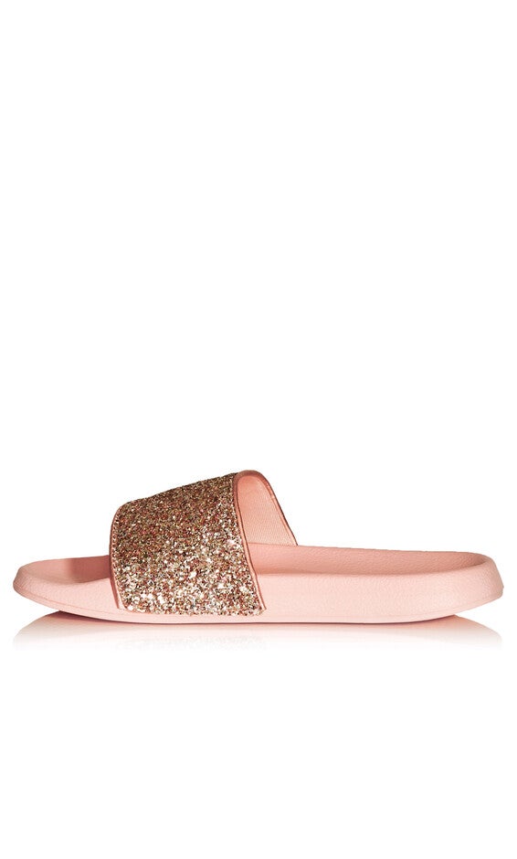 WIDE FIT Sally Sparkle Slide - blush, , alternate image number null