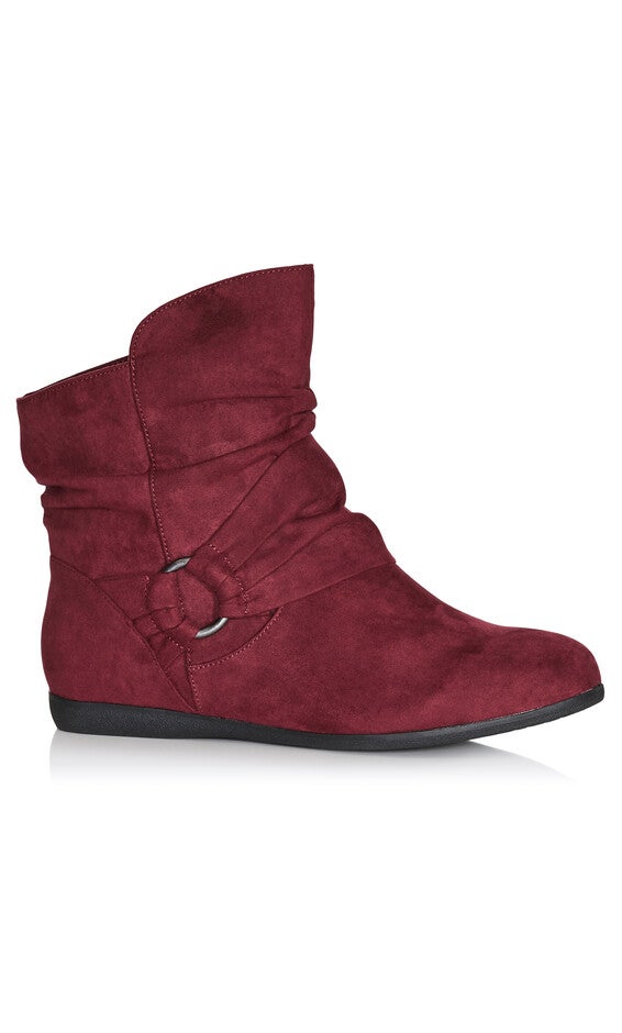 WIDE FIT Serena Ankle Boot - burgundy, Red, hi-res image number null