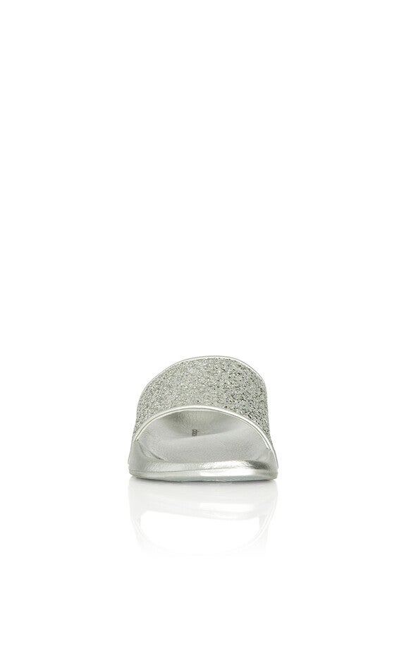 WIDE FIT Sally Sparkle Slide - silver, , alternate image number 4