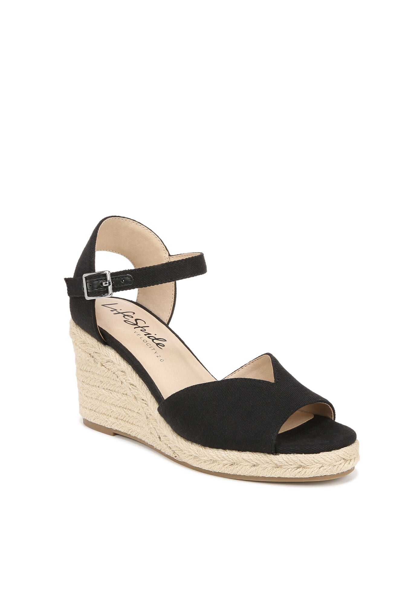 Tess Sandal, BLACK FABRIC, hi-res image number 0
