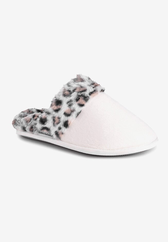 Violet Scuff Slipper, IVORY LEOPARD, hi-res image number null