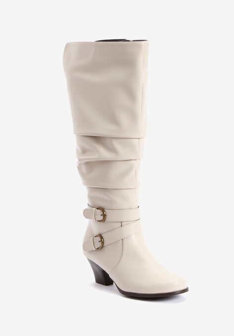The Cleo Wide Calf Boot, WINTER WHITE, hi-res image number null