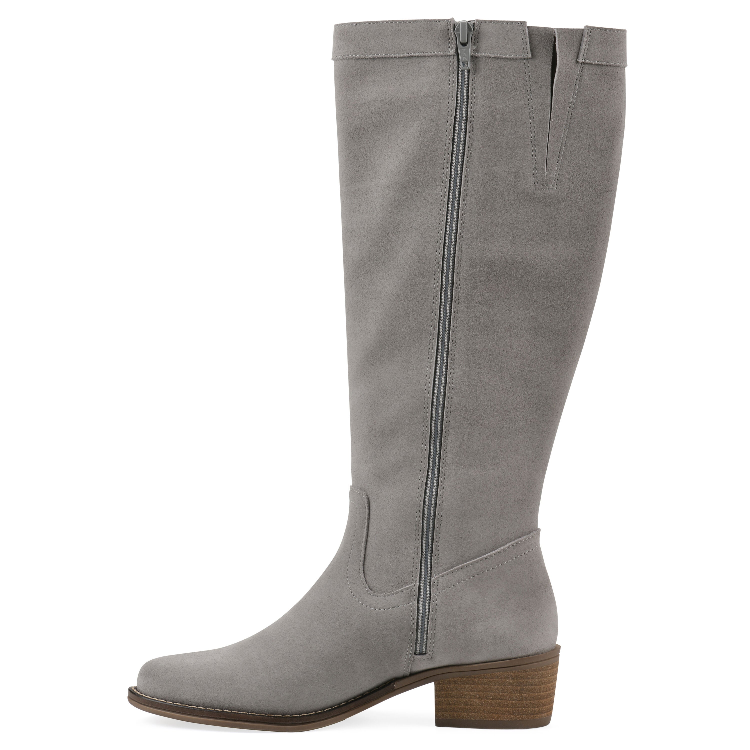 Altitude Tall Shaft Boot, LIGHT GREY SUEDE, alternate image number 3