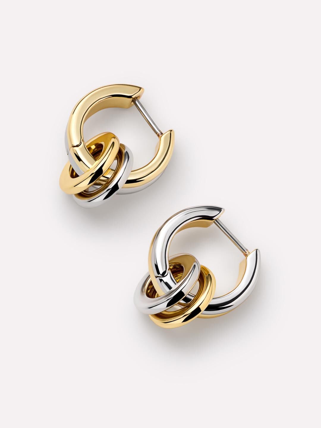 Asher Drop Huggie Earrings, GOLD, alternate image number 5