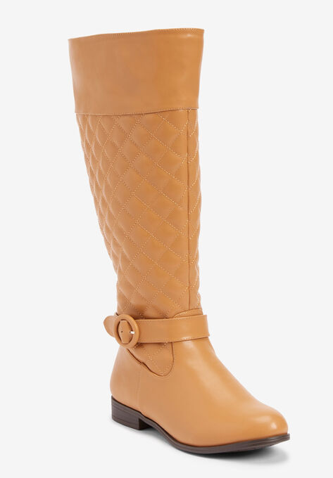 The Landry Wide Calf Boot, TAN, hi-res image number null
