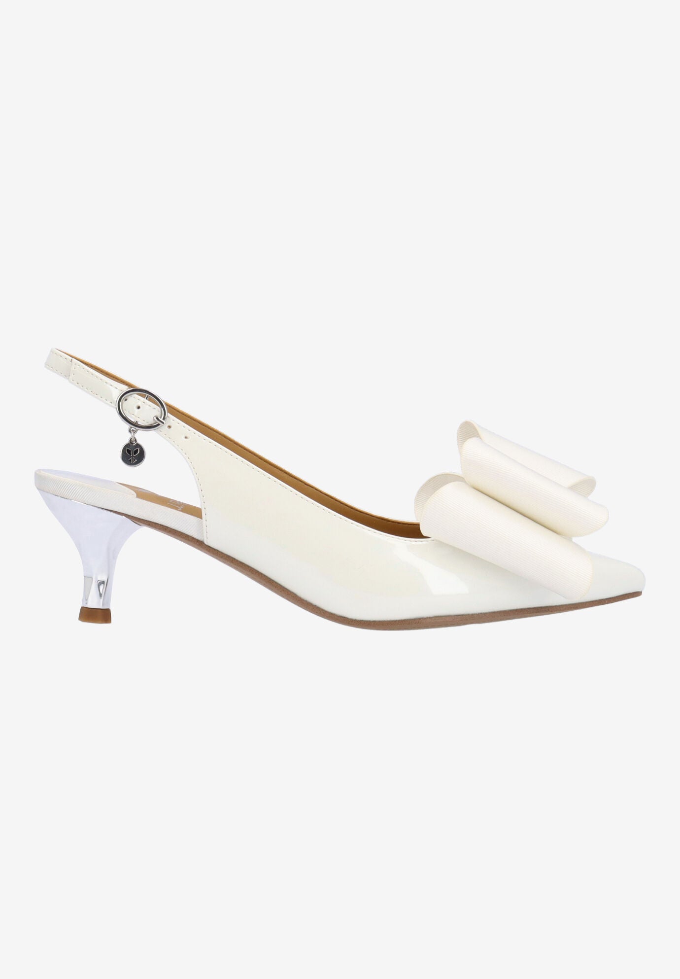 Delmare Slingback Pump, WHITE, alternate image number 3
