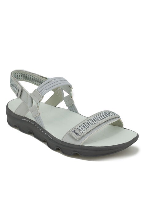 Seaside Water Ready Vegan Sport Sandal, LIGHT GREY WHITE, hi-res image number null
