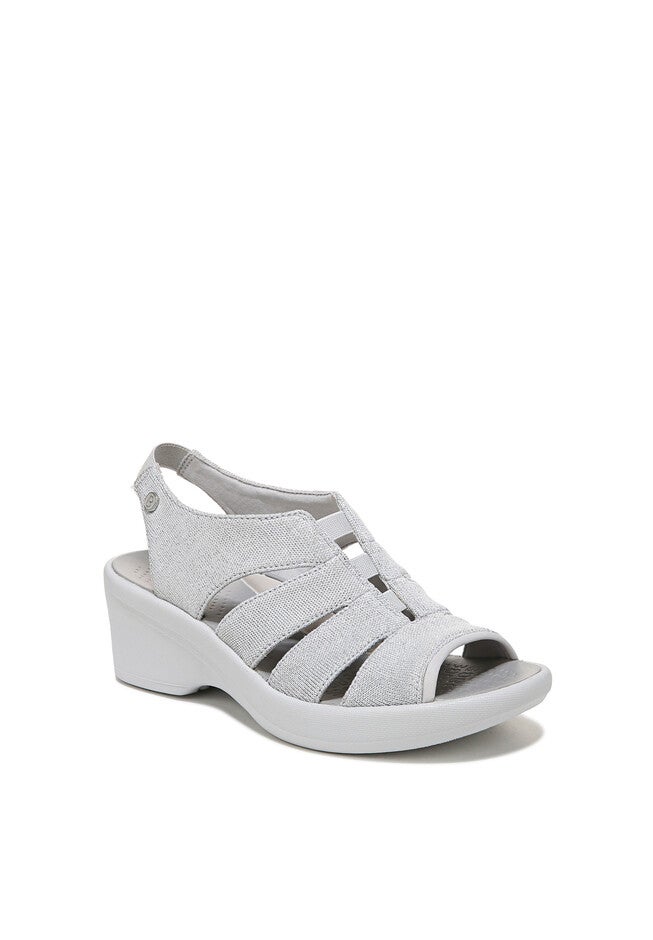 Finale Peep Toe Sandal, SILVER SHIMMER FABRIC, hi-res image number 0