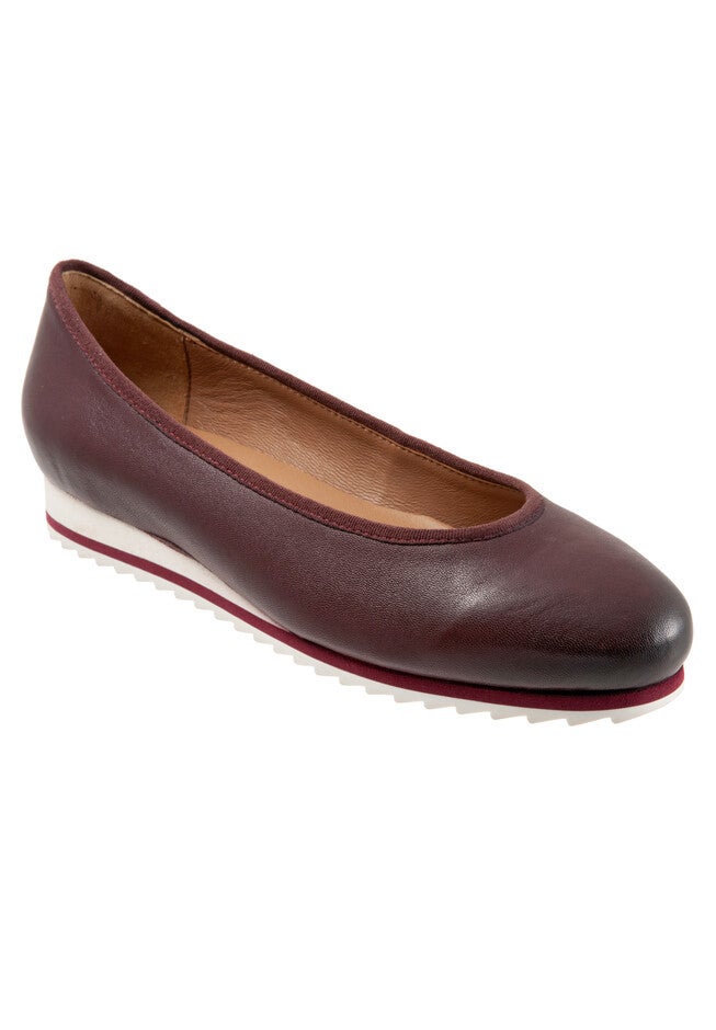 Isla Ballet Flat, BURGUNDY, hi-res image number null