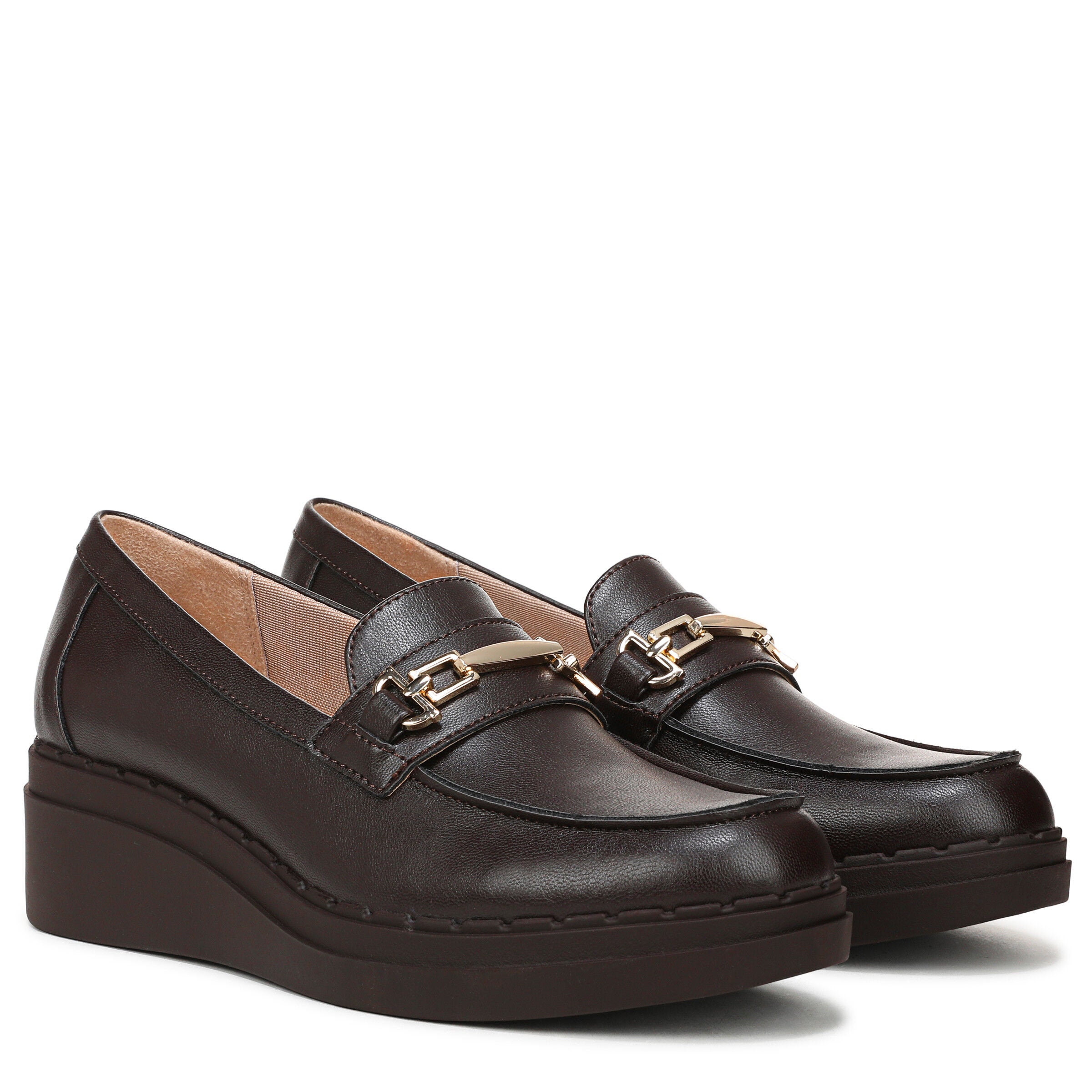 Dolce Bit Wedge Loafer, DARK CHOCOLATE, alternate image number 2