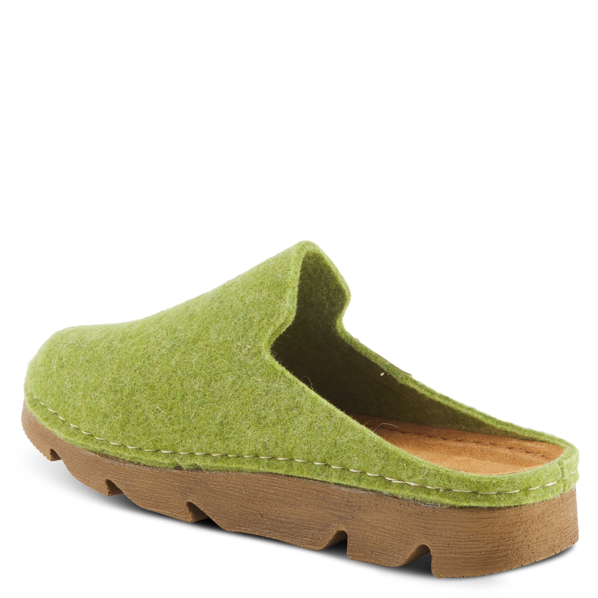 Cloggish Slippers, GREEN, alternate image number 6