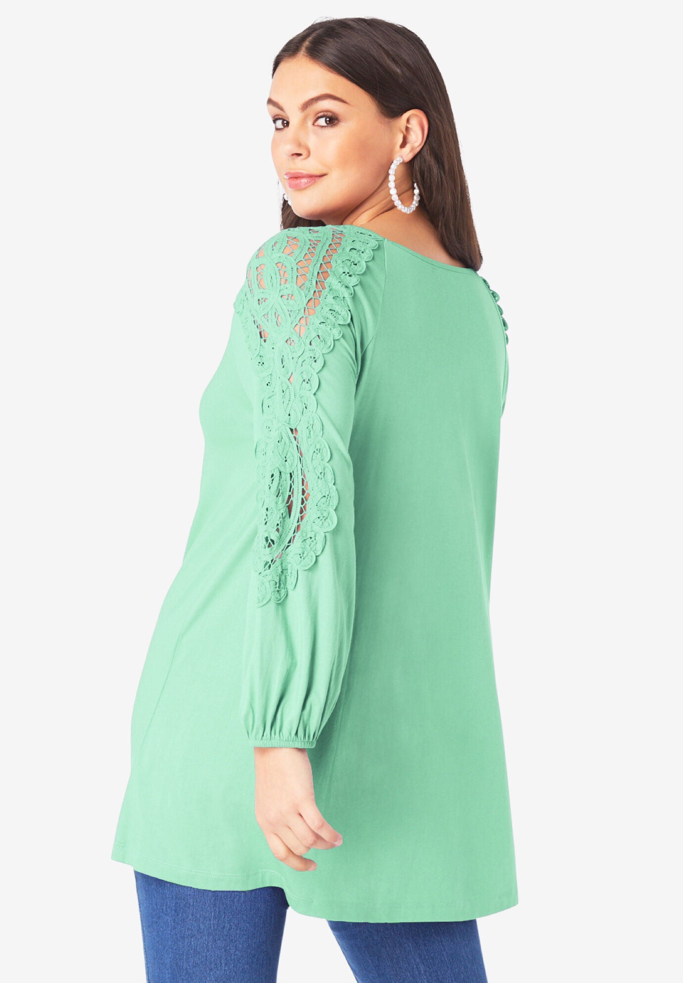 Illusion Lace Tunic, , on-hover image number 1