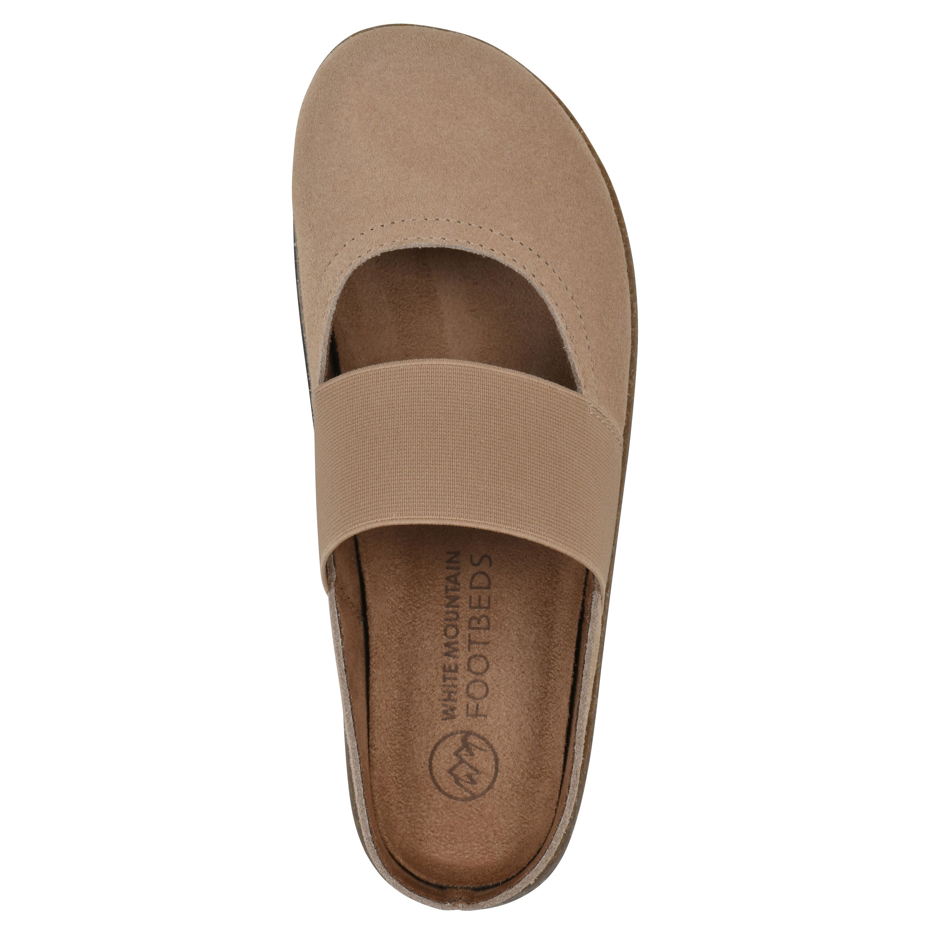 Bassi Mary Jane Footbeds Clog, BEACH WOOD SUEDE, alternate image number 4