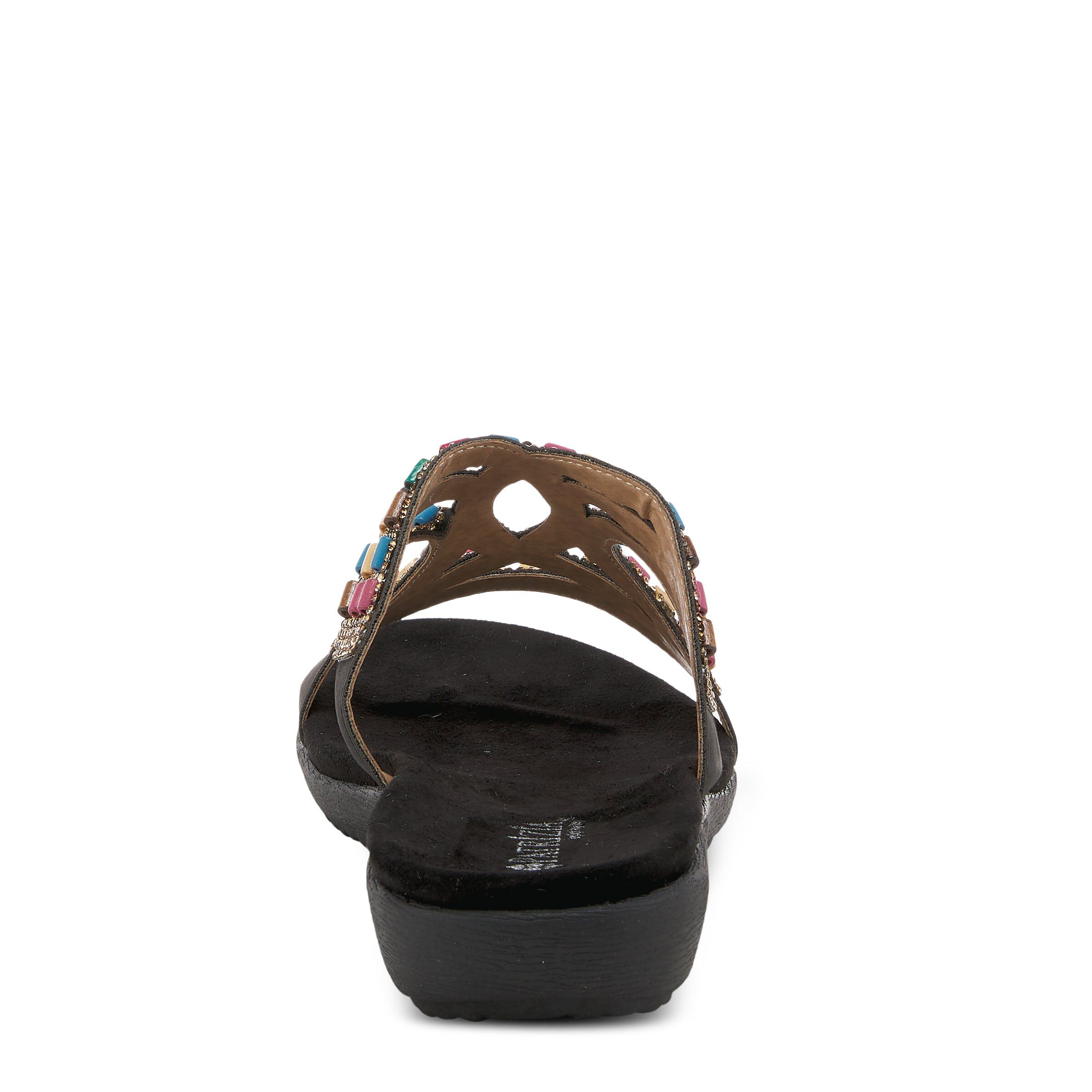 Twirling Slide Sandal, BLACK, on-hover image number 1