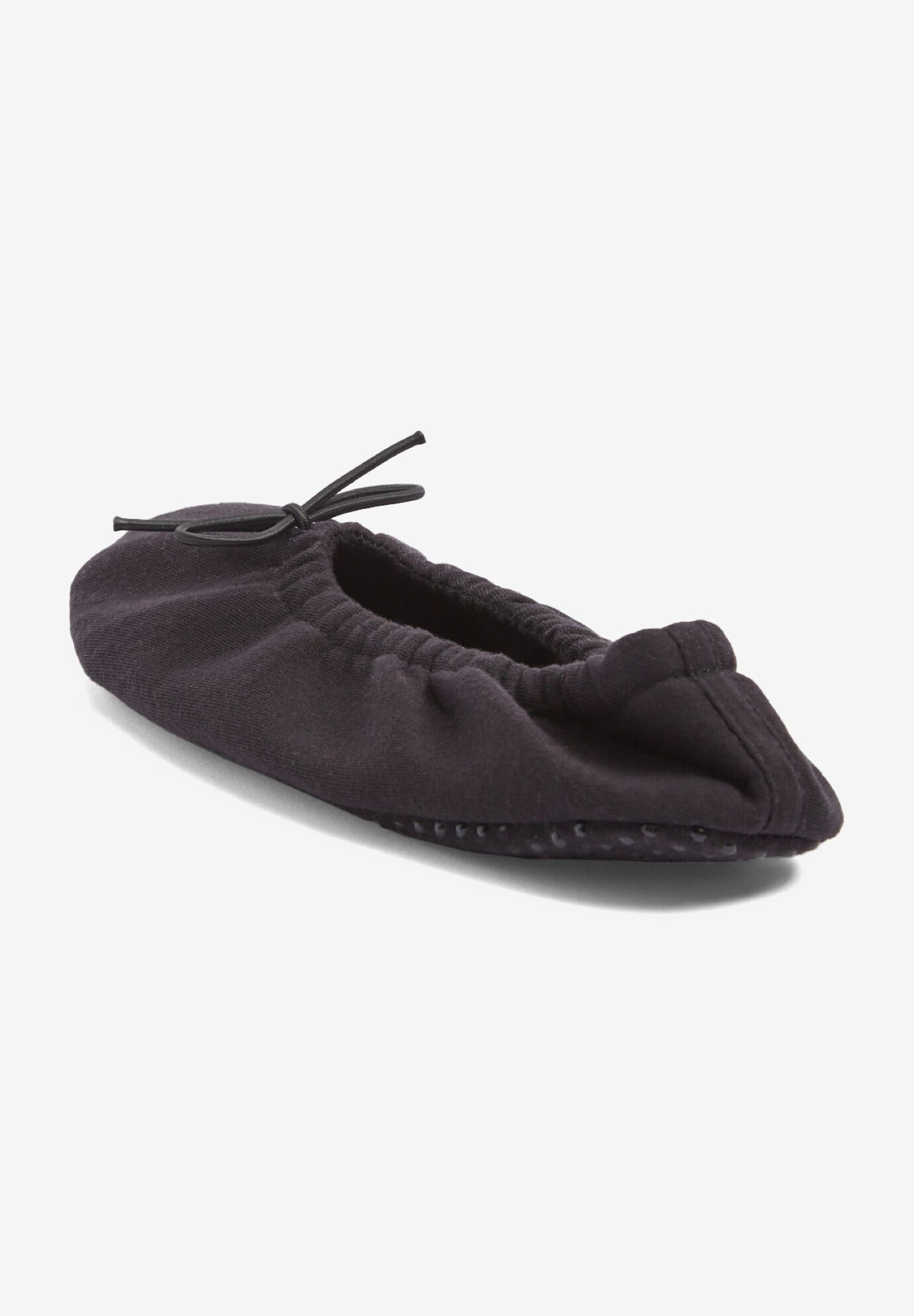 The Ana Ballerina Slipper, BLACK, on-hover image number 1
