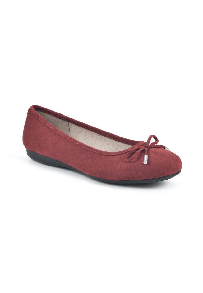 Aubrie Flat, DARK RED SUEDE, hi-res image number null