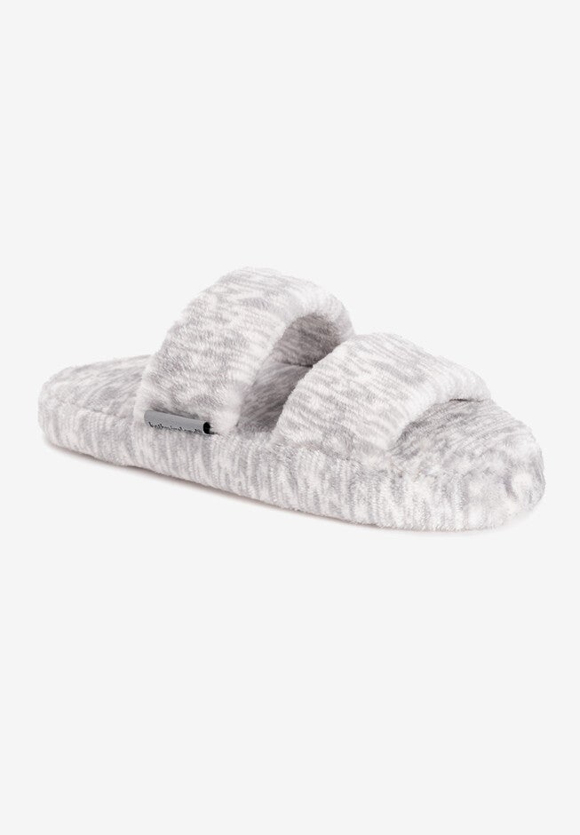 Tulip 2 Stripe Slide Slipper, GREY, hi-res image number null