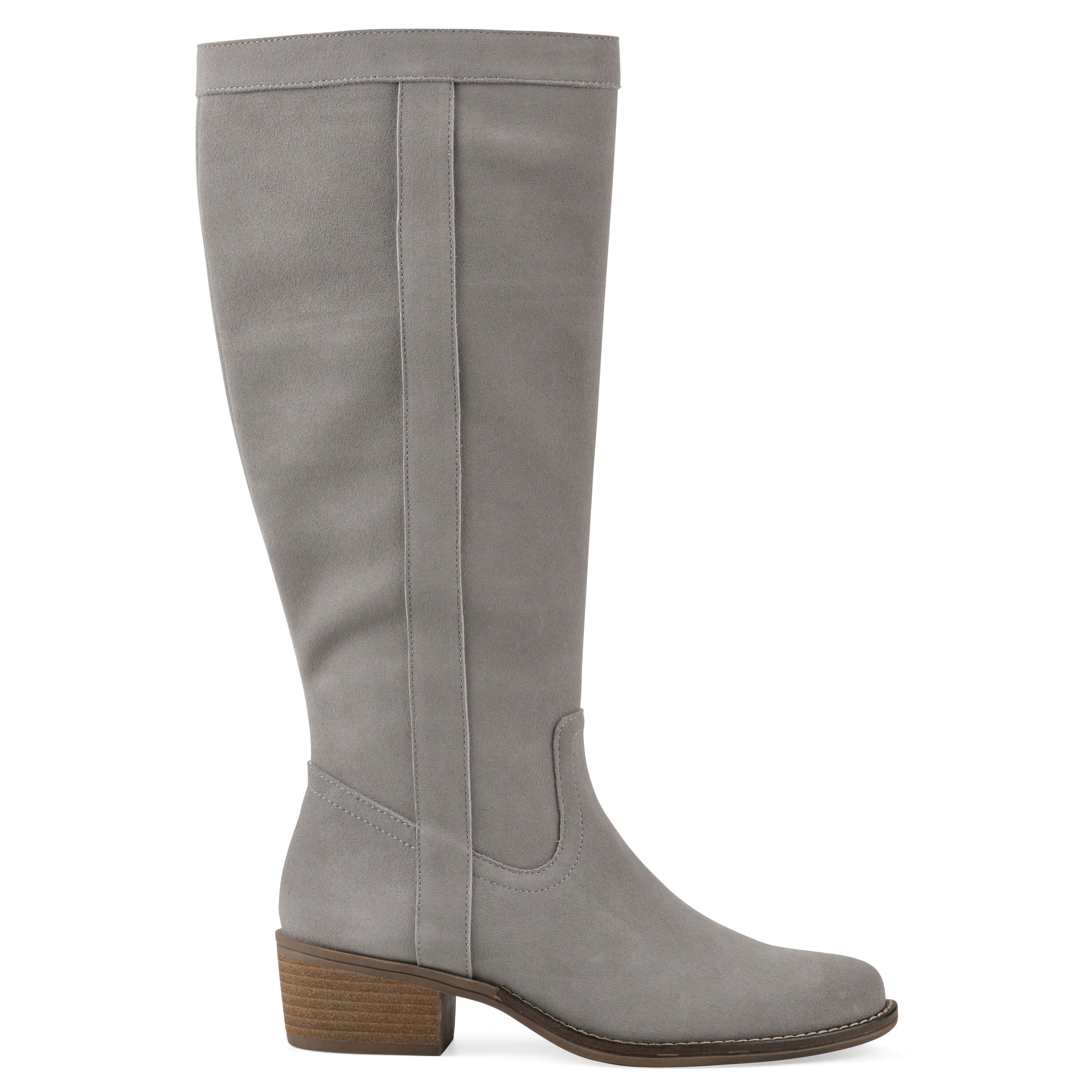 Altitude Tall Shaft Boot, LIGHT GREY SUEDE, alternate image number 2